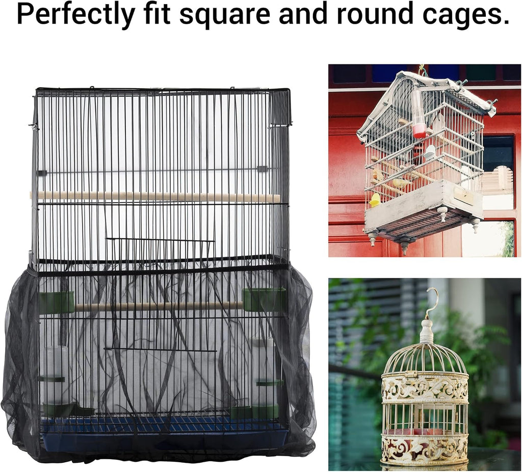 Machine washable fabric texture of bird cage skirt
