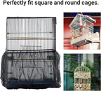 Machine washable fabric texture of bird cage skirt