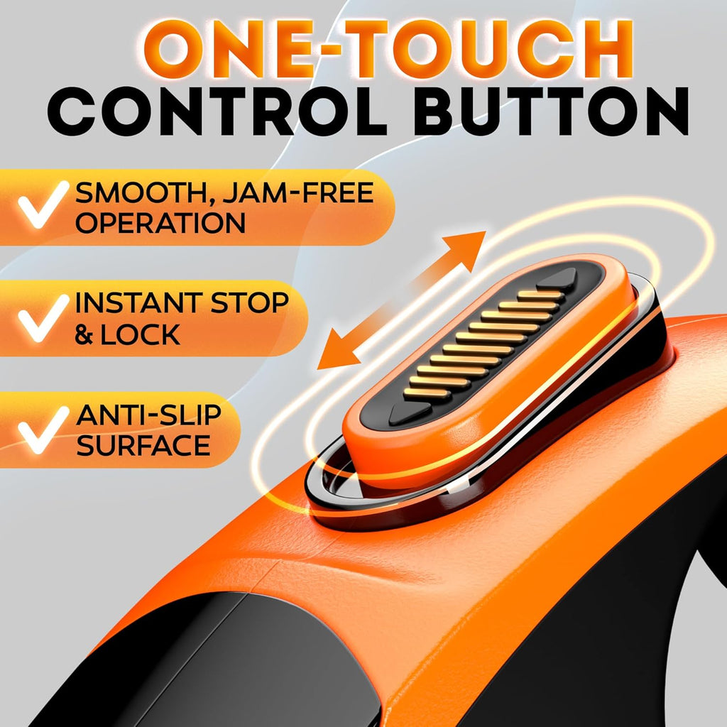 Iwoofi retractable leash ergonomic anti-slip handle