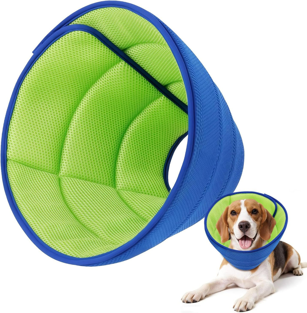 Inspack soft dog cone collar front view for large dogs