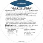 Close up of Monipgu flea and tick collar material