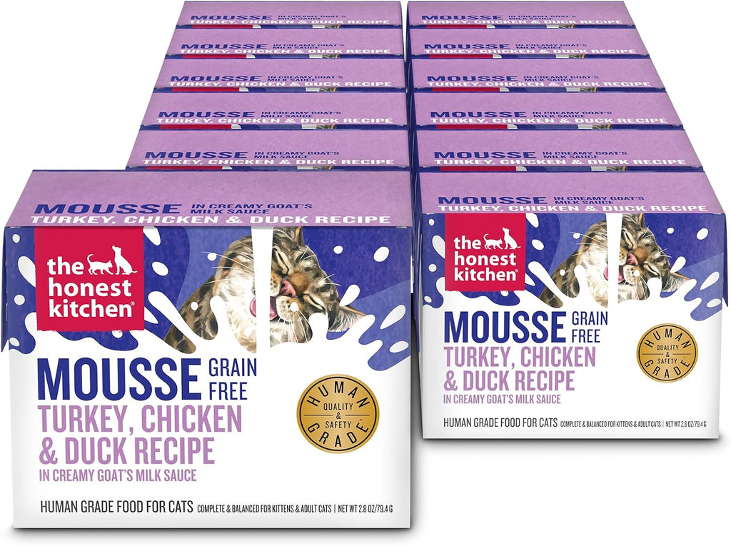 The Honest Kitchen Human Grade Cat Grain Free Mousse in Goat's Milk Variety Pack, 2.8oz (Pack of 8) - Image 9