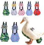 2 Pack Chicken Diapers for Hens, Roosters, Diapers for Ducks, Ducklings, Reusable Pet Diaper with Bow Ties Waterproof Poultry Nappies Pet Clothes for Geese Pet Ducks-Camouflage&Blue,M - Image 12