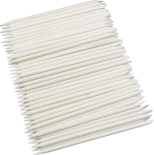 Yofan 100 count double ended nail art sticks front view