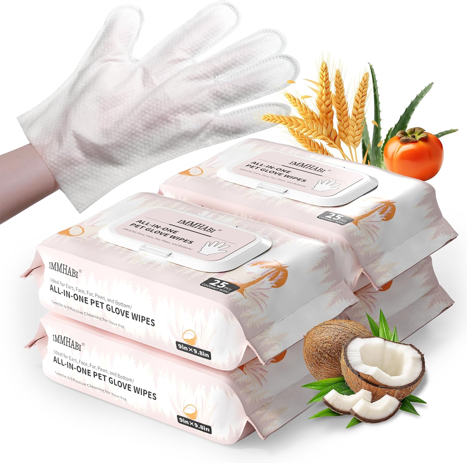 IMMHABI 400 Count Dog Wipes, Unscented Plant-Based Hypoallergenic Pet Wipes for Paws, Butt, and Anal Gland Care, Cleansing & Deodorizing for Puppies and Cats - Image 9