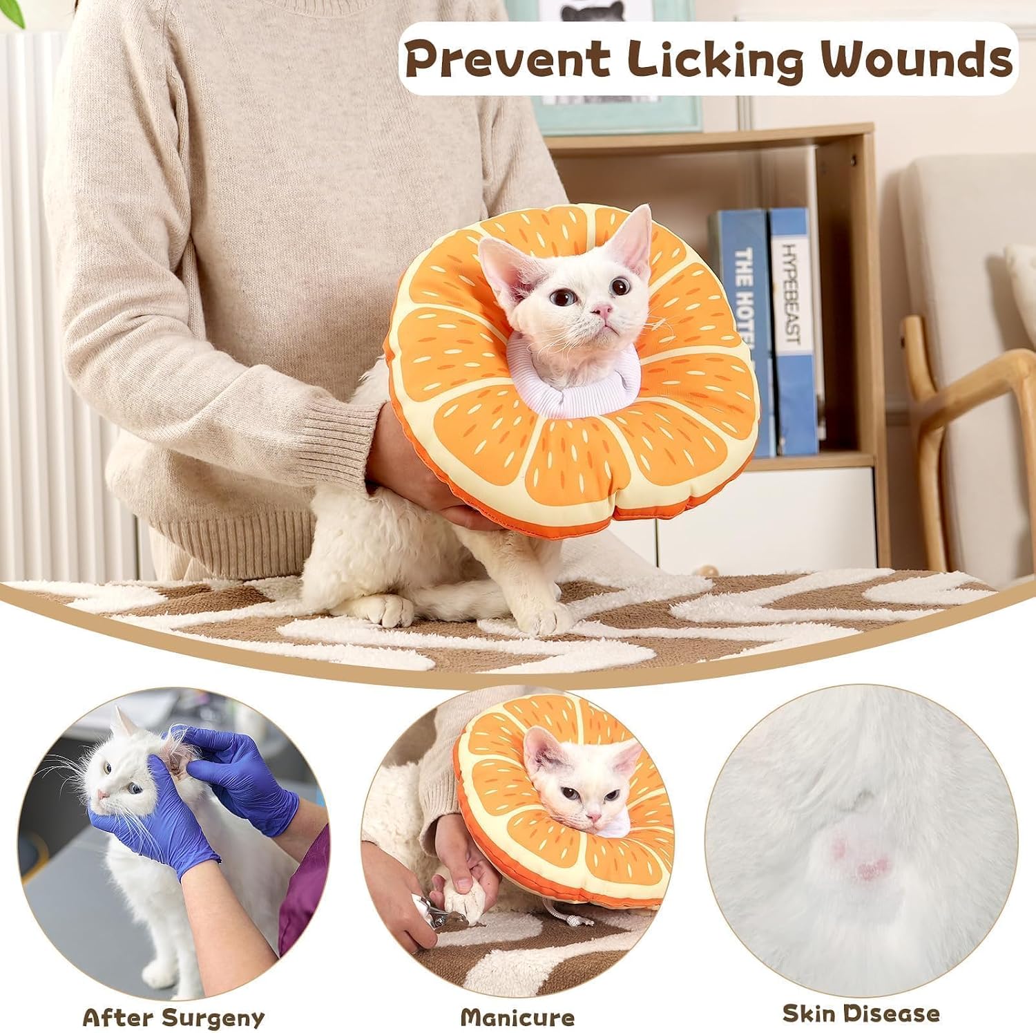 Hoopttay anti lick Elizabethan collar alternative lightweight material