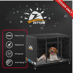Zettum pet crate accessory zipper closure detail view