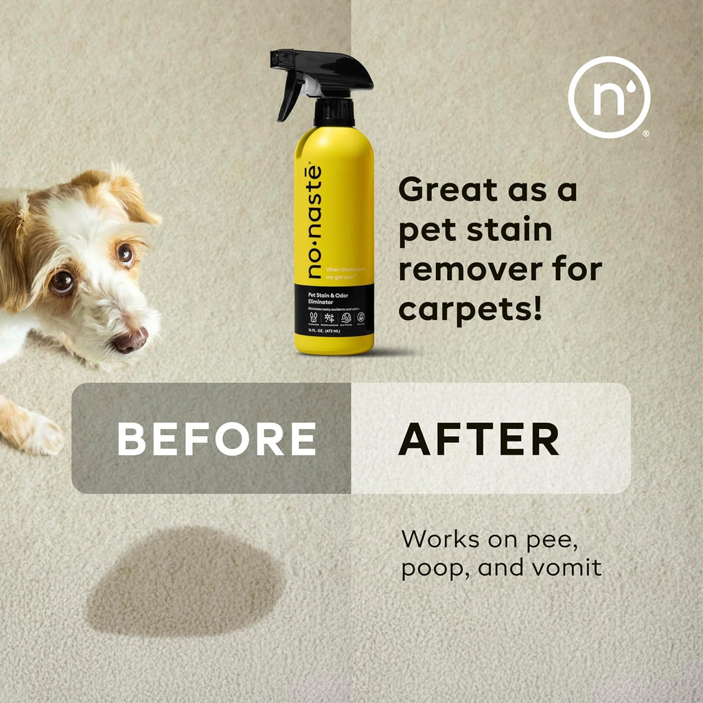 Using Nonaste spray on carpet for pet urine removal