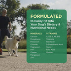Dog enjoying Pet-Tabs Plus vitamin supplement