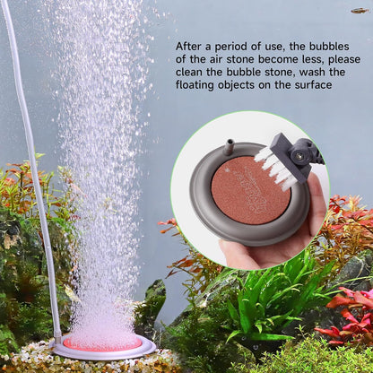 Heavy duty stainless steel base aquarium air stone for large fish tanks