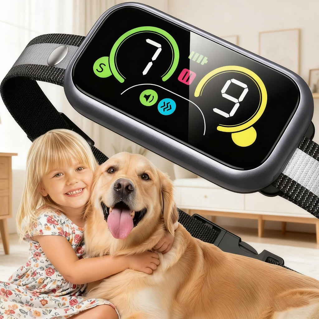 Kollgux Dog Bark Collar Pro front view digital display