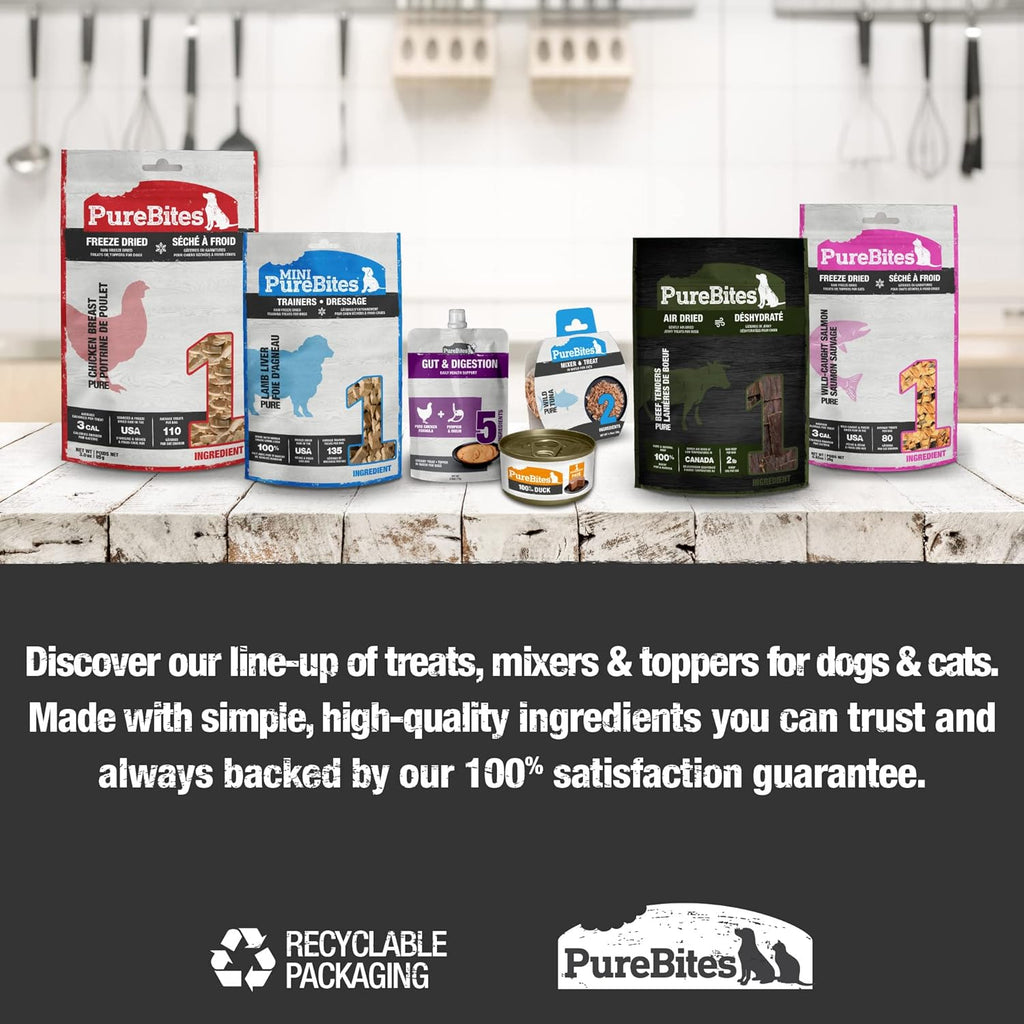 PureBites USA made premium freeze dried pet snack packaging