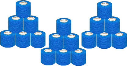 Vet Wrap Wrap Tape (Teal with Paw Prints) (2 Pack) (2 Inch x 15 feet) Self Adhesive Adherent Adhering Cohesive Flex Self Stick Bandage Grip Roll Dog Cat Pet Horse - Image 10