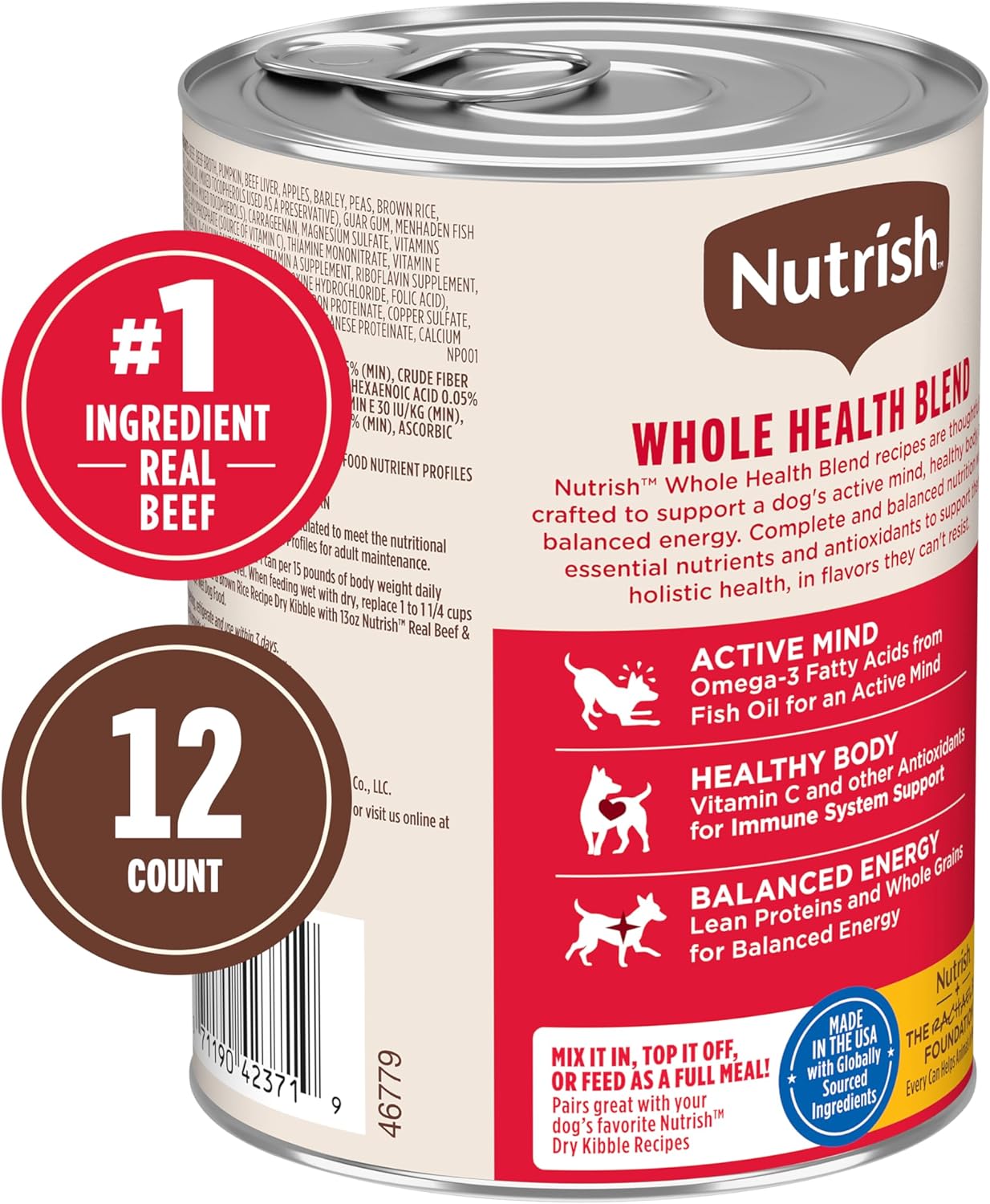 Rachael Ray Nutrish Whole Health Blend twelve pack case