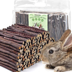Bissap Apple Sticks for Rabbits, Natural Bunny Chew Toys and Treats for Chinchilla Guinea Pig Hamster Gerbil Small Animals Pet Apple Wood Stick Toys Teeth Grinding (230g/8.1oz) - Image 10