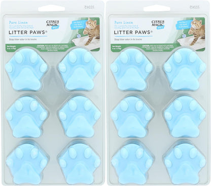 Citrus Magic Pet Odor Eliminator Litter Paws, Fresh Linen, 6-Count - Image 9