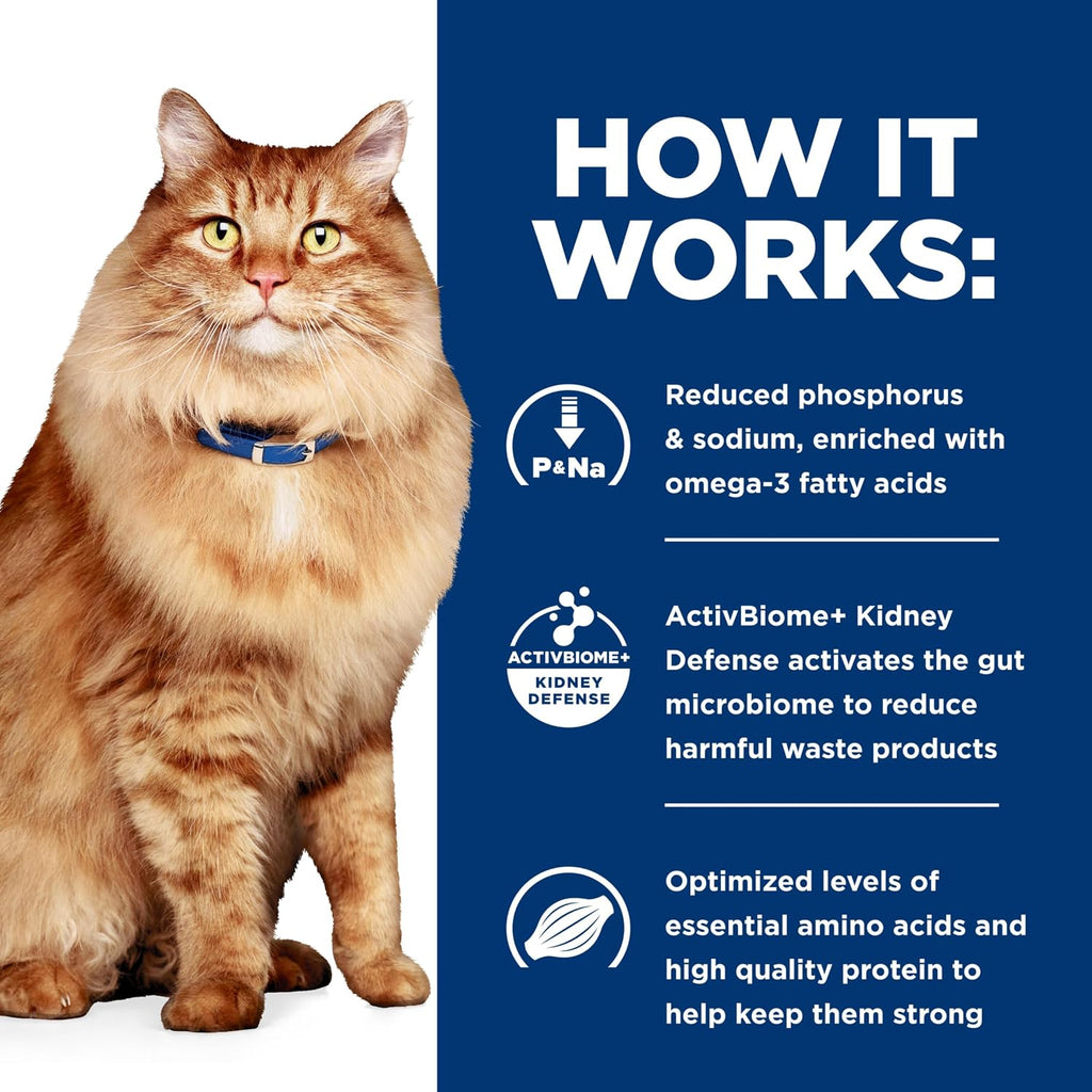 Hill's Prescription Diet k/d Kidney Care + j/d Mobility Care Dry Cat Food, Chicken, 6.35 lb. Bag - Image 10