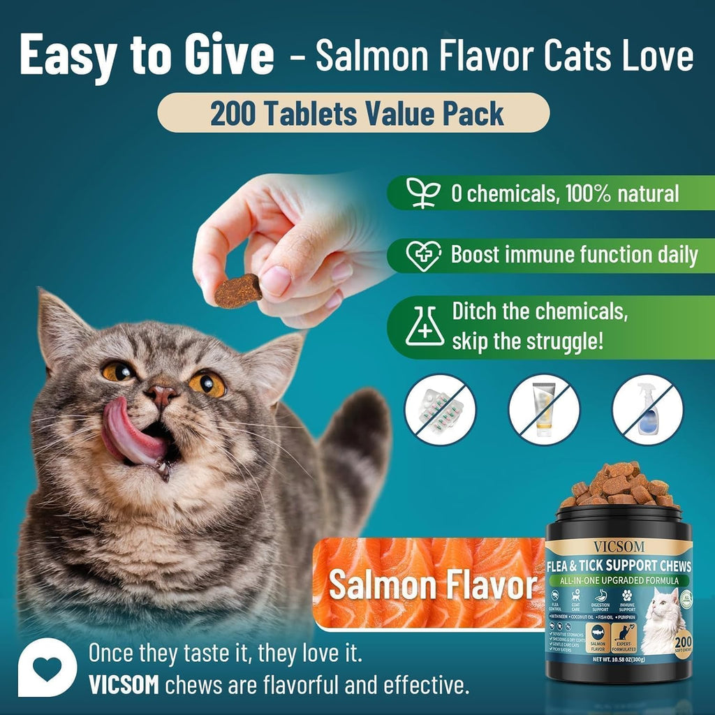 Cat oral supplement for skin coat and digestive wellness