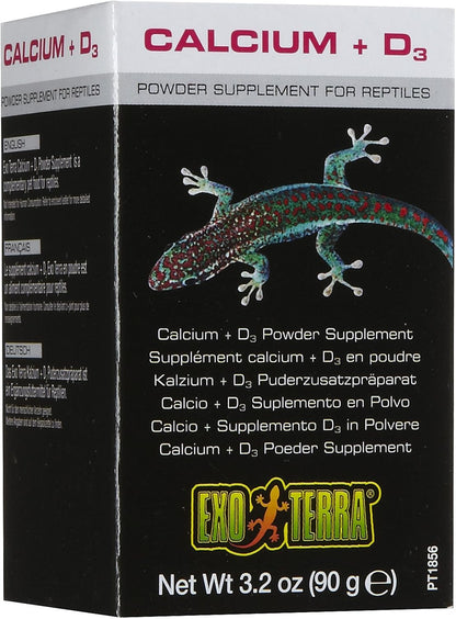 Exo Terra Calcium Plus D3 fine powder texture and dosing scoop