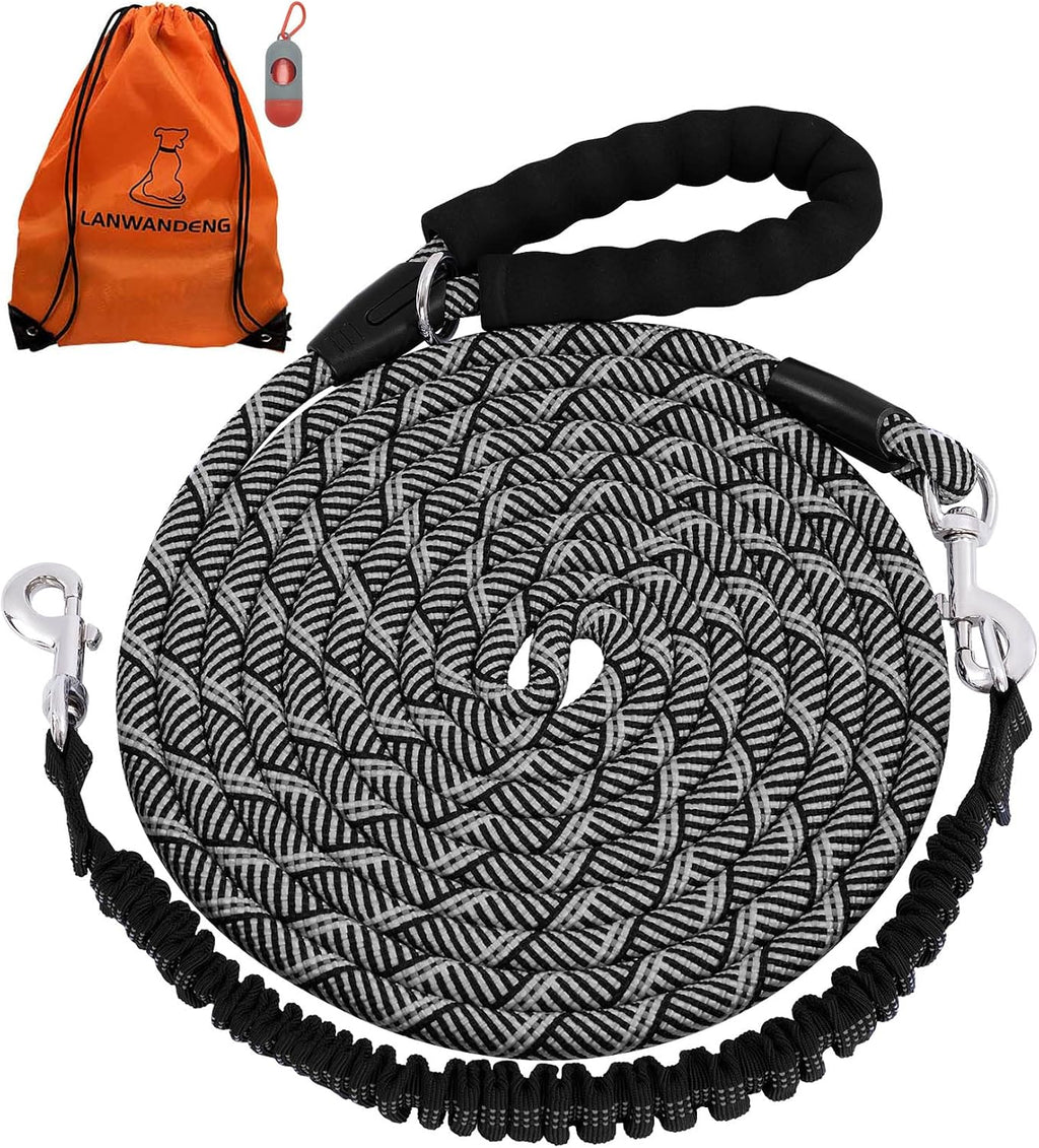 Long Dog Leash for Training 10FT/16FT/20FT/30FT/50FT/100FT, Reflective Tie Out, Heavy Duty Dog Lead for Large, Medium & Small Dogs - Outside Walking, Playing, Camping, Yard - Image 12