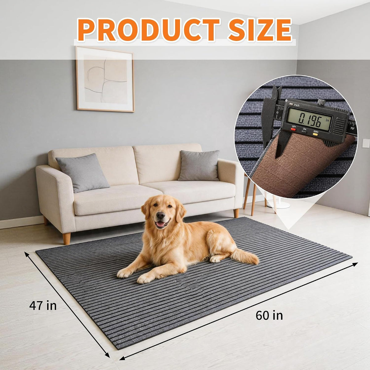 Tempoak waterproof floor protector under dog kennel