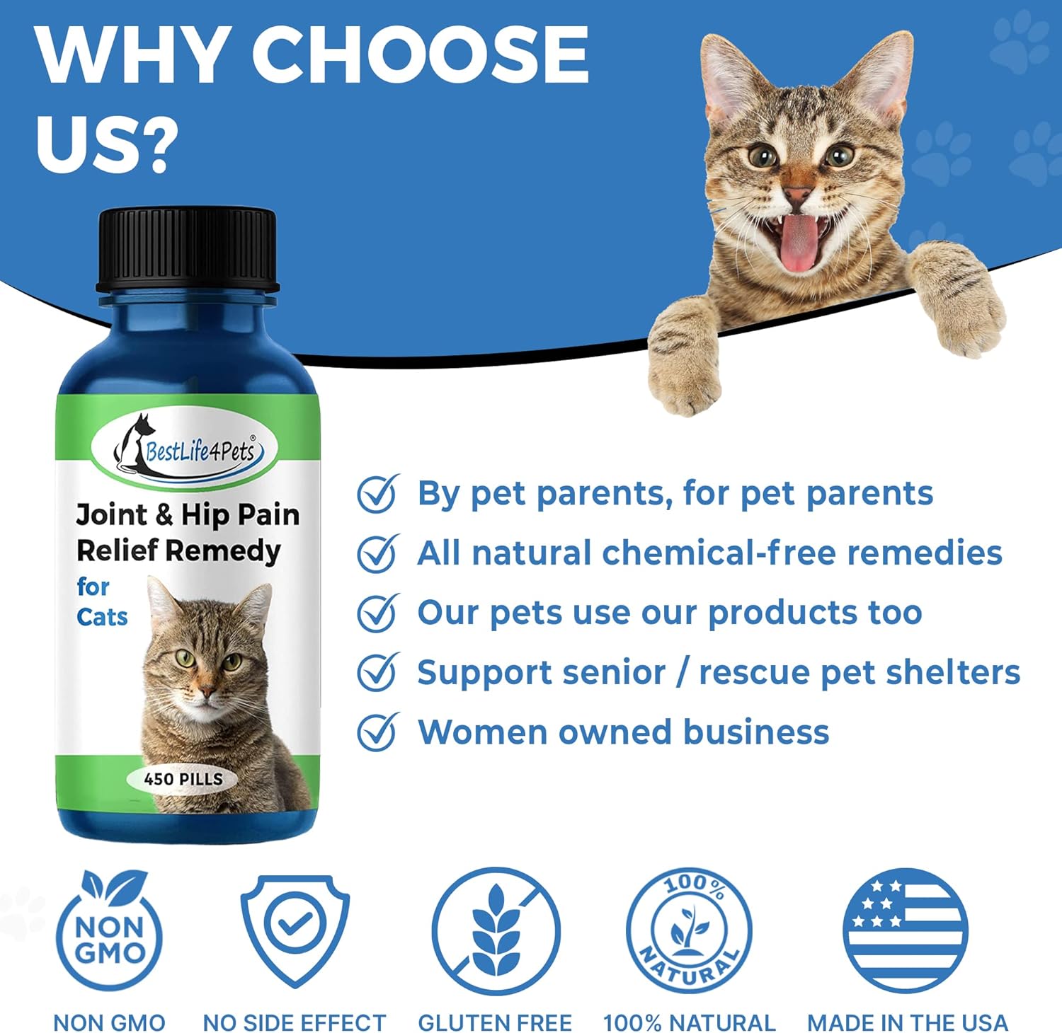 BestLife4Pets cat mobility pills for picky eaters