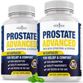 New Age Prostate Advanced Supplement front view bottle with commercial keywords.