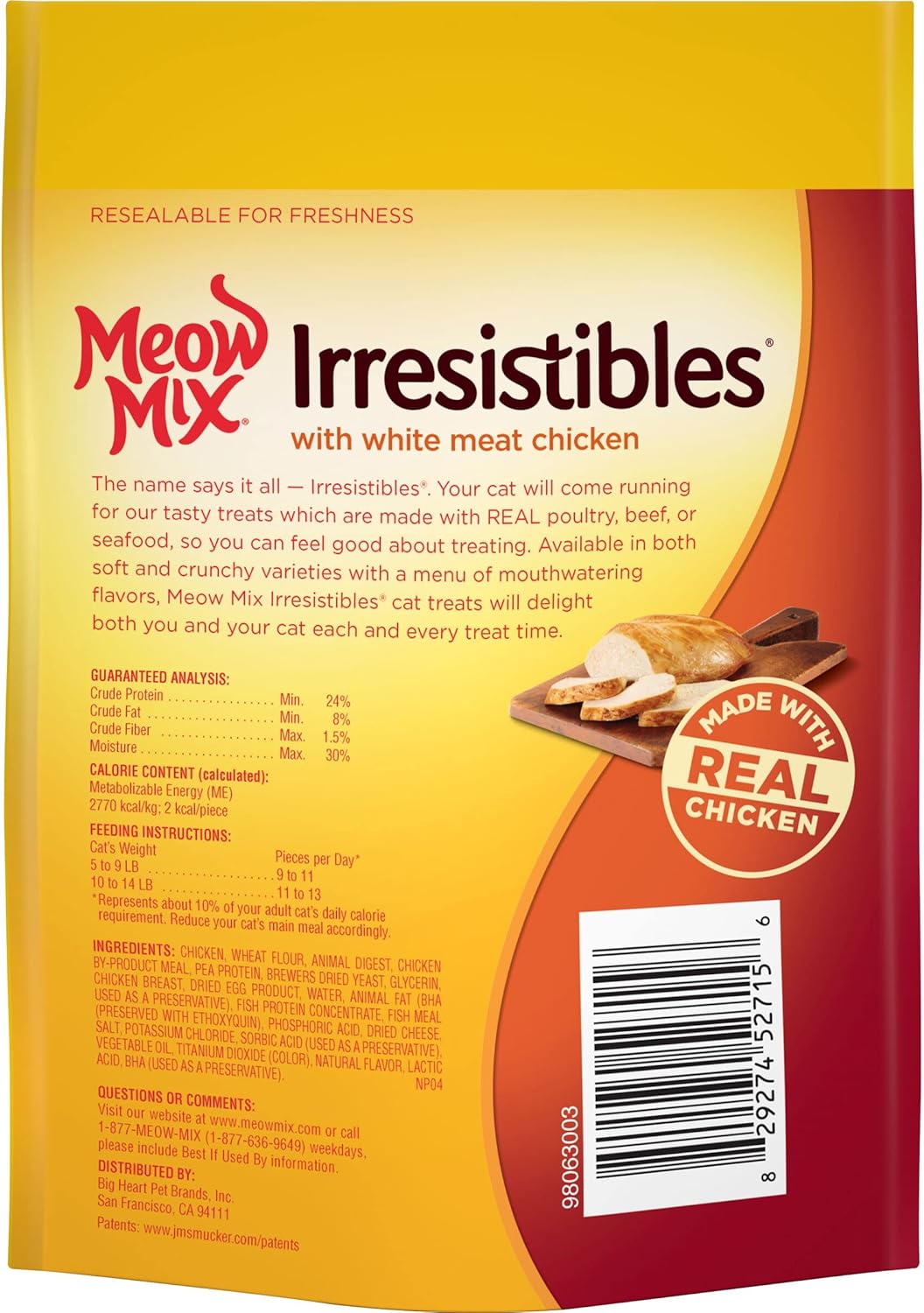 The J.M. Smucker Co Meow Mix chicken treats for cats