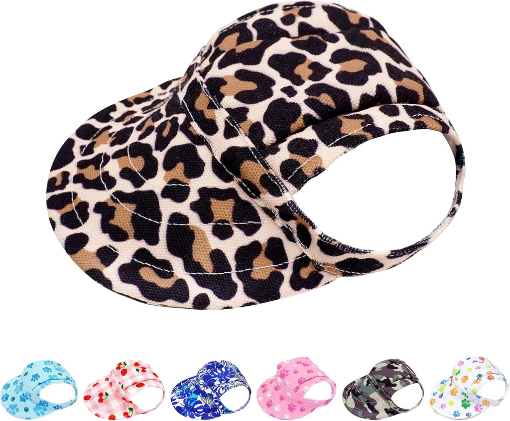 PET SHOW Paw Print Dog Baseball Cap Dog Visors for Small Doggy Cats Summer Waterproof Pet Sun Hats with Ear Holes Adjustable Drawstring Girl Puppy Hat -Pink/XXS - Image 11