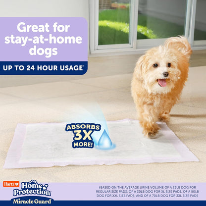 Hartz odor eliminating dog pads with spot concealing top sheet