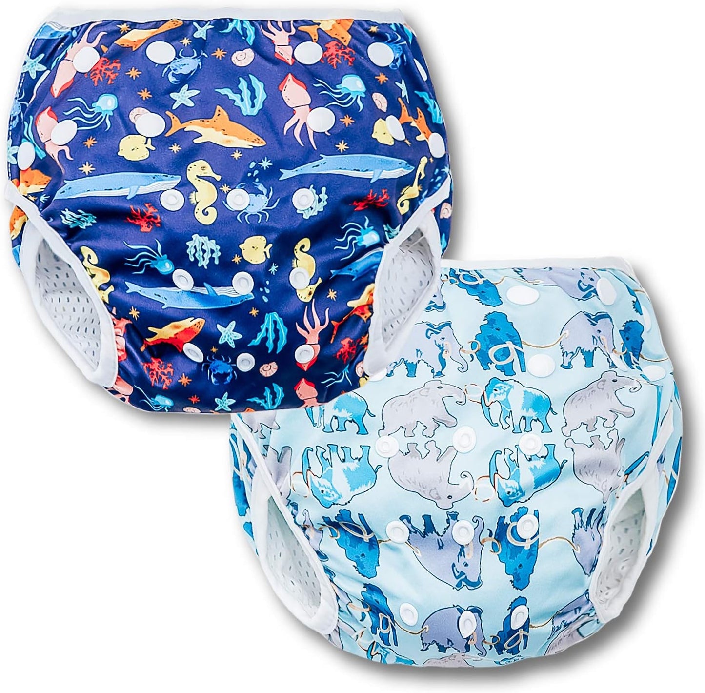 Joyo Roy reusable swim diapers pack of two front view