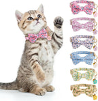 6 PCS Cat Collars with Bow Tie and Bell,Cat Collars Plaid,Breakaway Adjustable Cat Bow Tie Collars,Cute Bow Tie Suitable for Kittens Or Certain Puppies Mixed Colors - Image 13