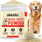 Okköbi beef bone broth powder for dogs front view packaging