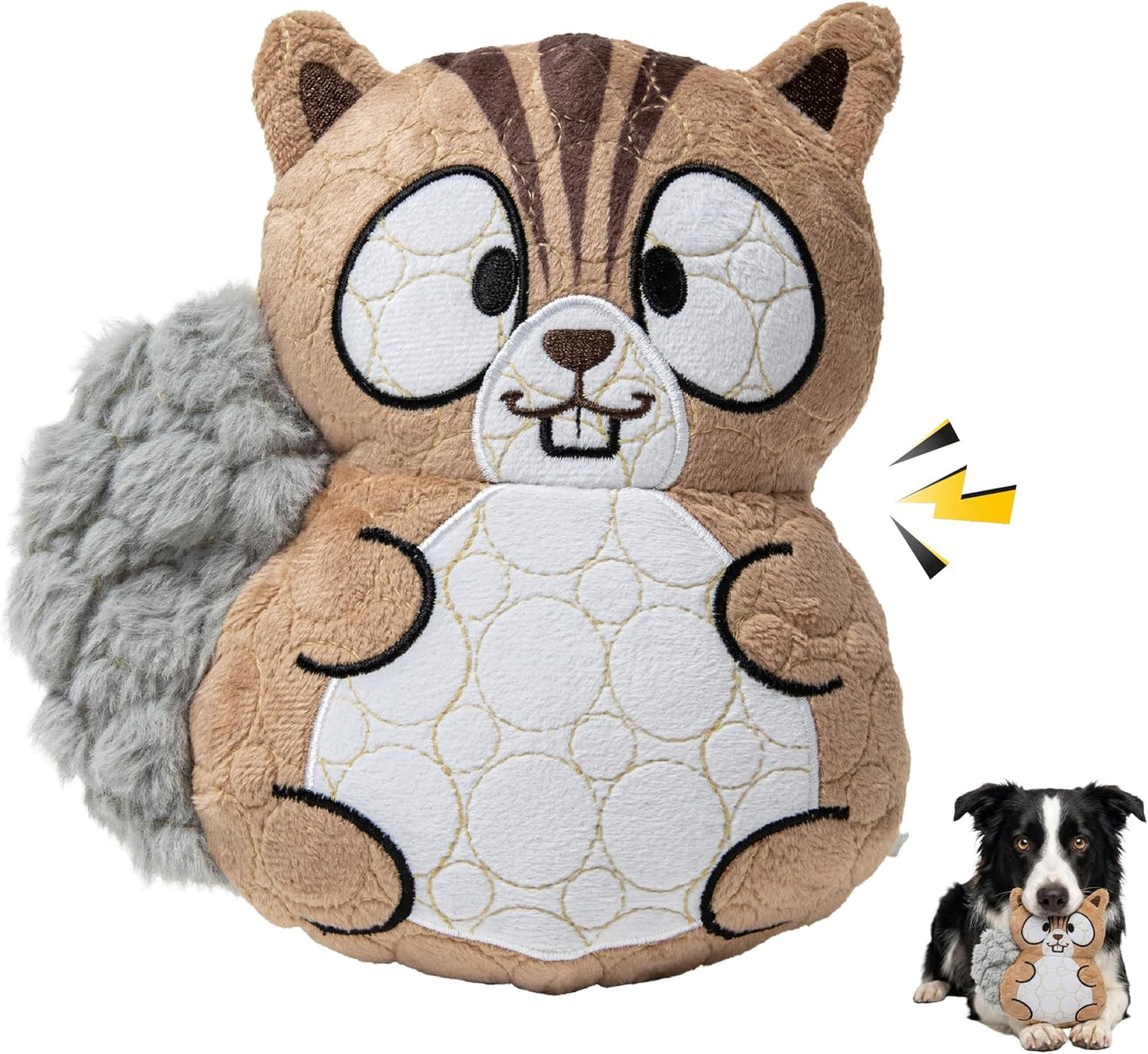 Bite Force logo on high durability plush toy