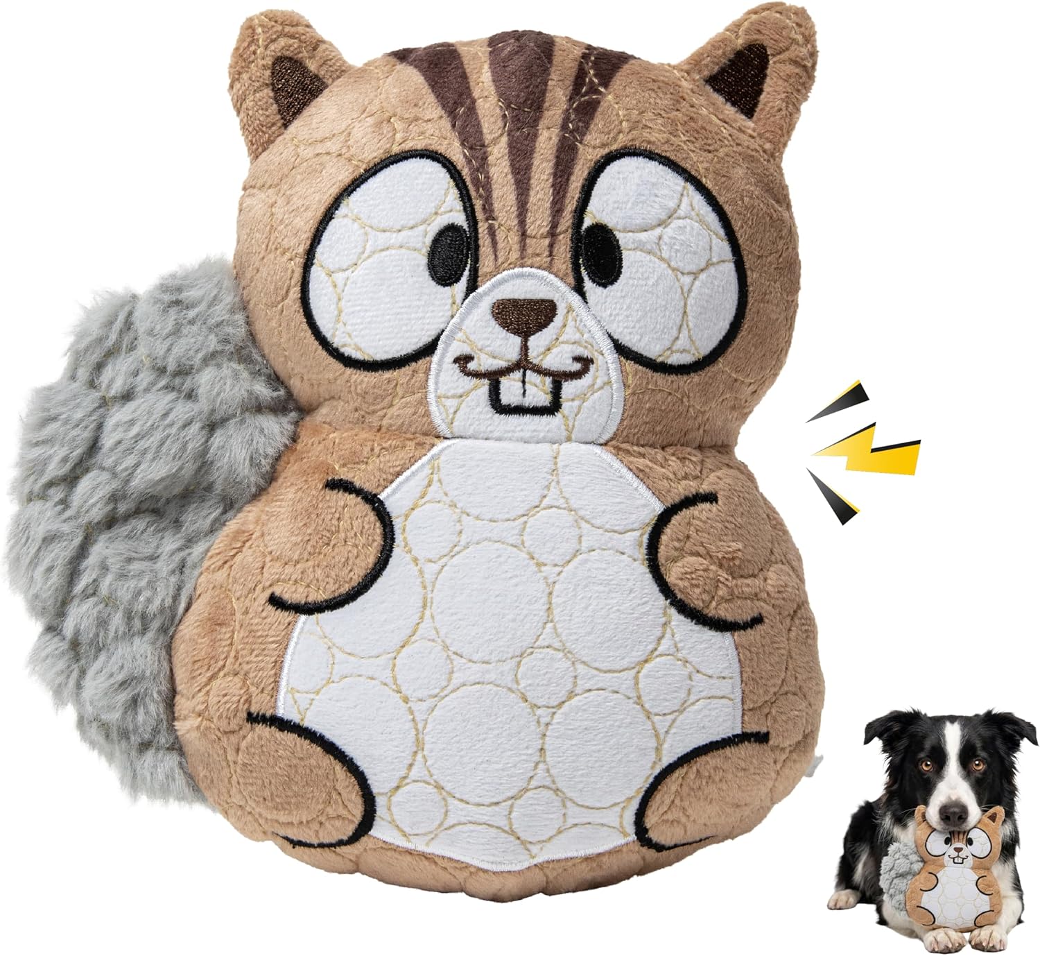 Bite Force logo on high durability plush toy