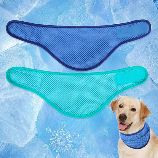 Expawlorer dog cooling bandana front view premium pet summer accessory