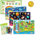 DINSUMRUG sticky plastic disposable placemats baby front view on restaurant table