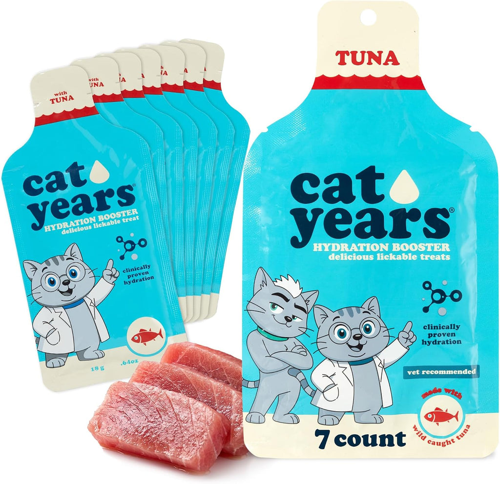 Cat Years Daily Lickable Cat Treat, Squeezable Hydration Booster, Supplement for Cats, 7-Pack, Chicken Flavor - Image 11