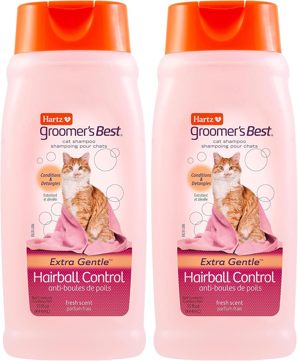 Hartz Groomer's Best Cat Shampoo, Extra Gentle Hairball Control, 15 Ounces - Image 10
