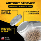 Gamma2 50 pound capacity pet food vault with included scoop