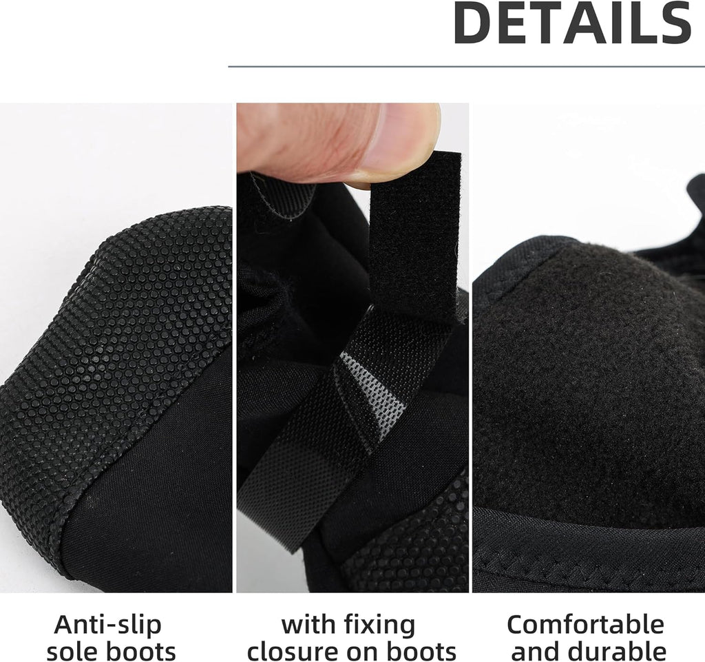 Side view of Etial anti-slip dog shoe for injury