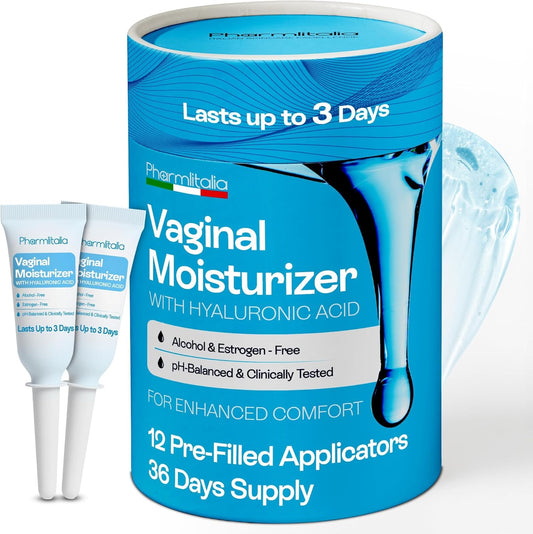 Pharmlitalia Vaginal Moisturizer Gel 12 pack front view for menopause relief