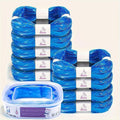 AIMIDODO cat litter refills pack front view showing nine blue replacement rolls and one reusable cartridge.