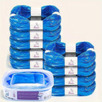 AIMIDODO cat litter refills pack front view showing nine blue replacement rolls and one reusable cartridge.