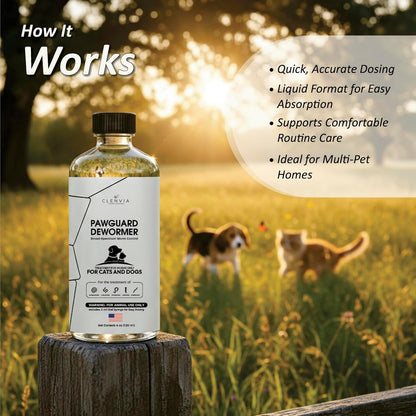 USA imported pet health supplement bottle for puppy kitten dog and cat care.