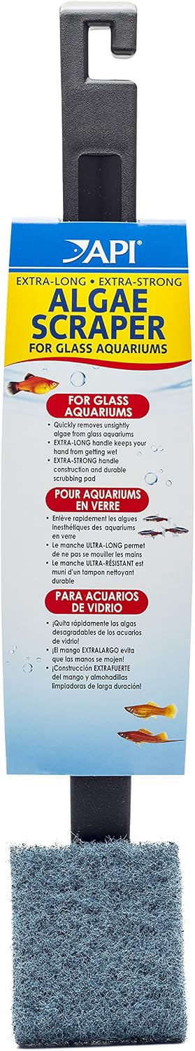 Ergonomic aquarium maintenance pad for corners and nooks