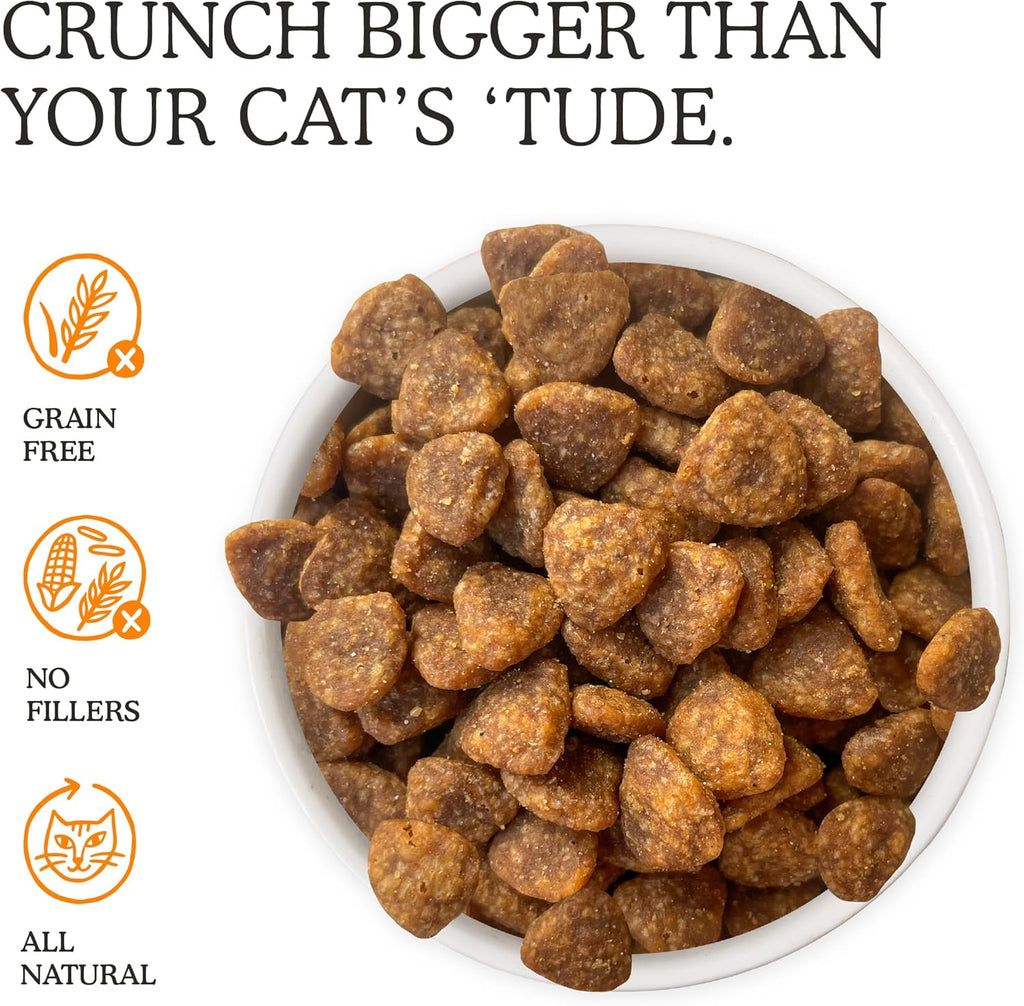 Cat Person savory chicken crunchies treats for premium feline skin and coat care