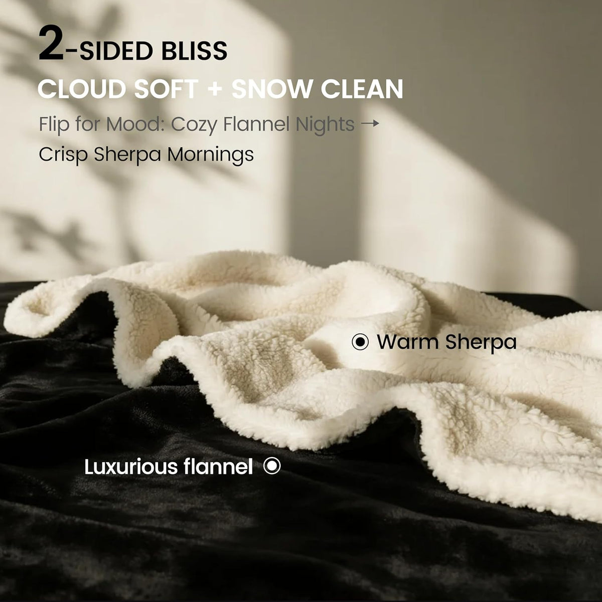 Gogobunny reversible sherpa fleece throw blanket protecting a living room sofa.