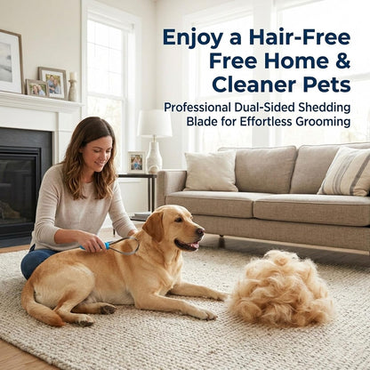 Stainless steel blades for pet hair removal