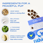 Native Pet air dried chicken flavored calming supplements